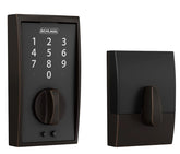 DEADBOLT KEYLESS CENTURY MBLK